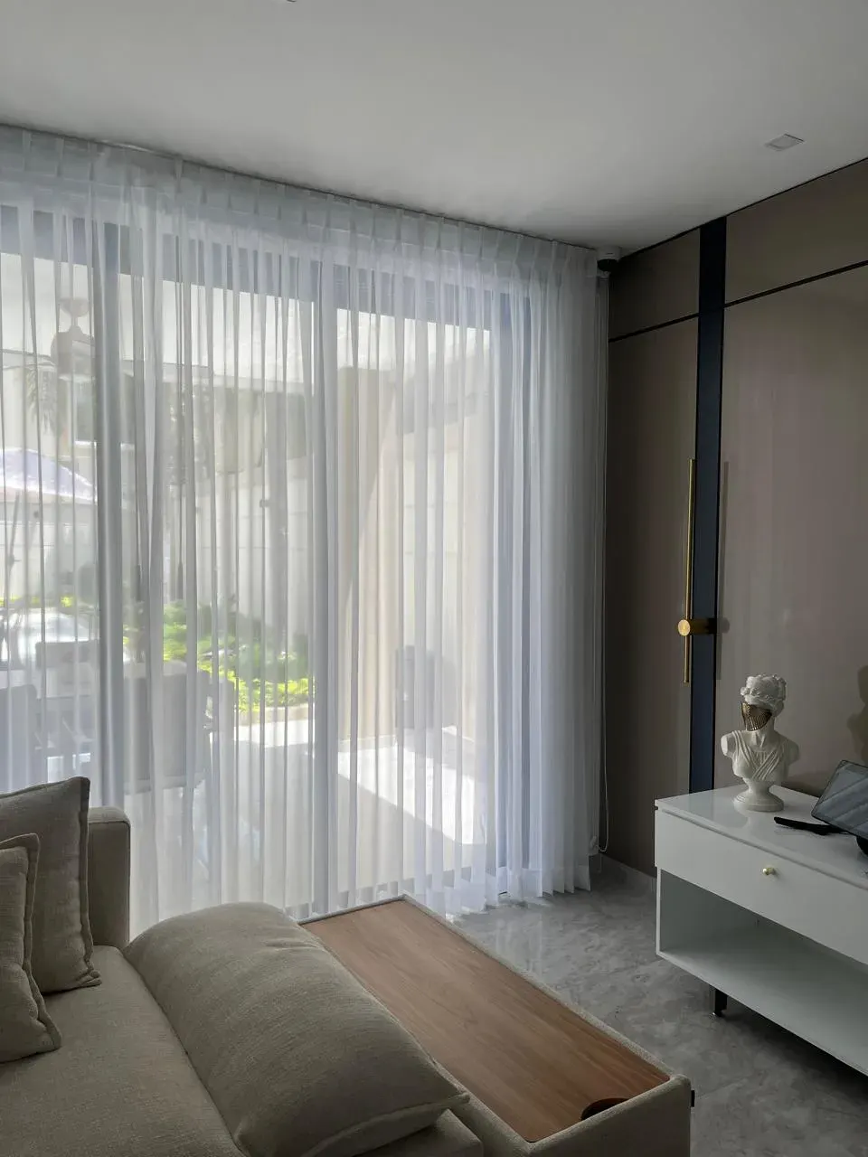 Cortinas Tipo Velo en Pliegue Francés
