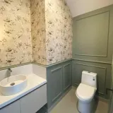 Papel Tapiz en Baño de Visita