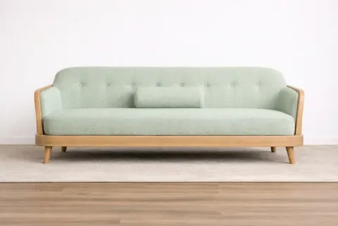 Tela antifluido chenille-Verde Menta